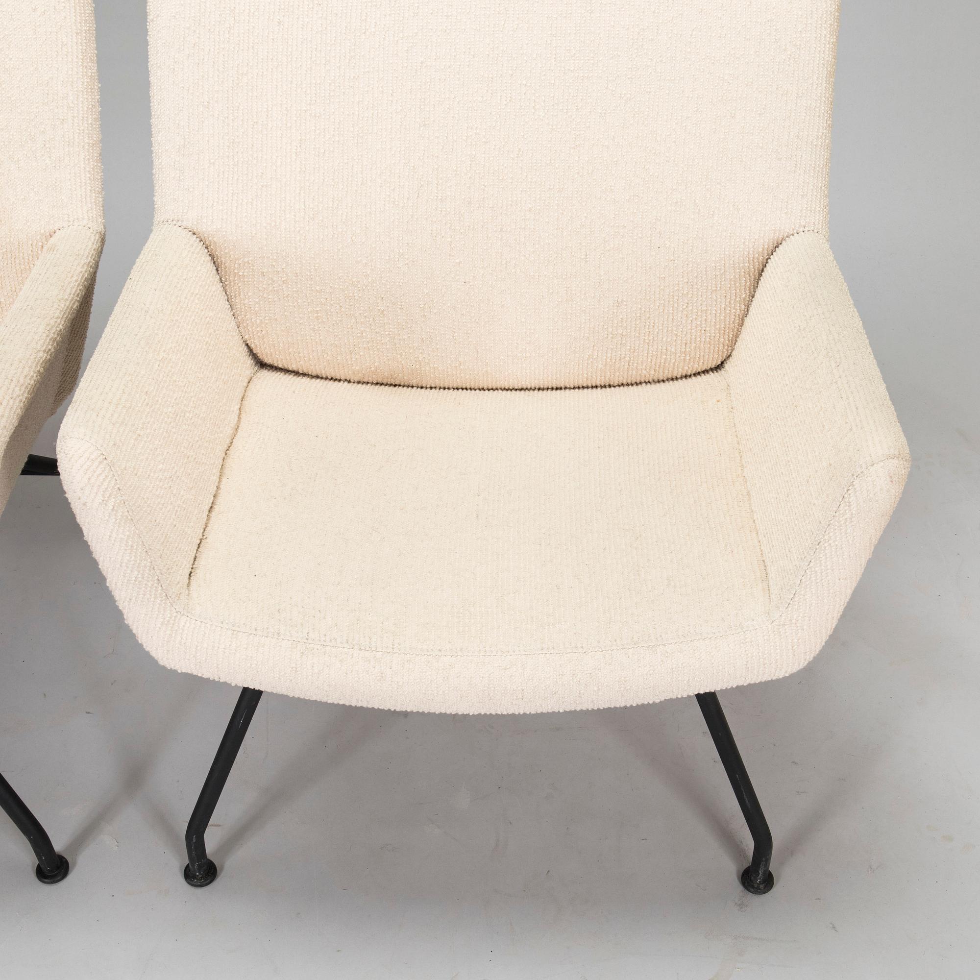 Yrjö Kukkapuro, a pair of 'Moderno L-67W' easy chairs, Lepo Oy, Finland.