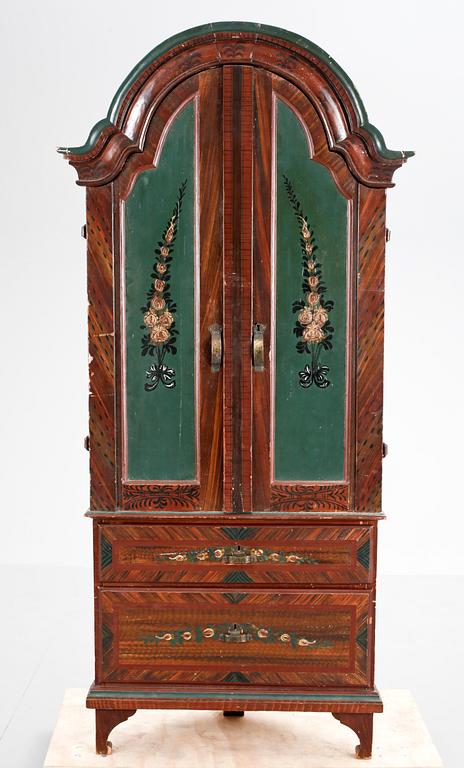 HÖRNSKÅP, allmoge, 1700/1800-tal.