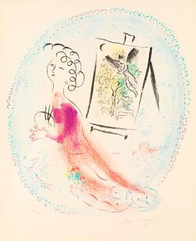 380. Marc Chagall, "Le Chevalet".