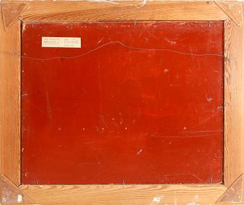 JAN BRAZDA, blandteknik på pannå, signerad.