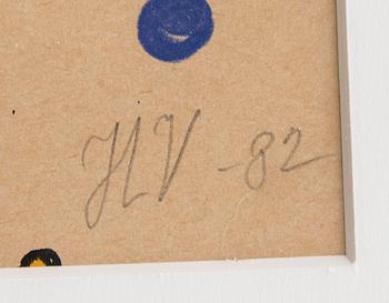 HANNU VÄISÄNEN, blandteknik på papper, signerad och daterad -82.
