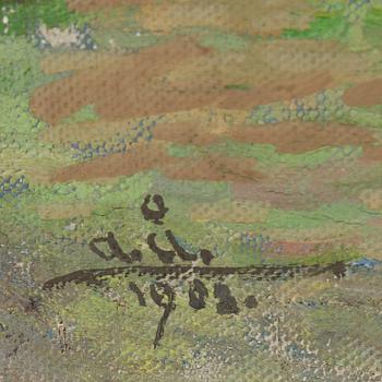 ACKE ÅSLUND, oil on canvas/panel, signed and dated 1903.