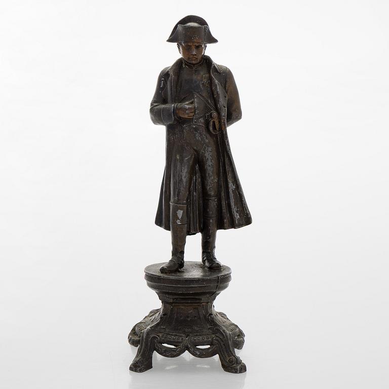 A 20th century patinated white metal sculpture.