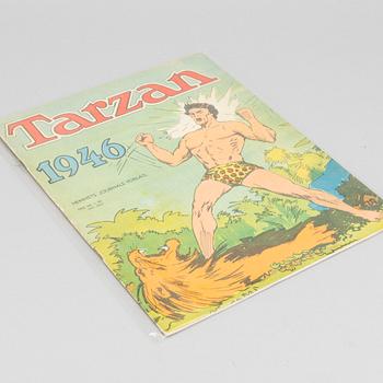 SERIETIDNING, TARZAN, Utgiven av Hemmets Journal, 1946.