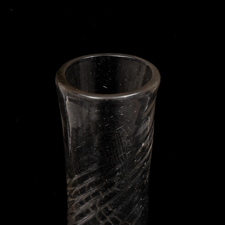 A Swedis glass decanter, first half of the 19th Century.