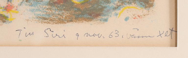 SVEN X:ET ERIXSON, färglitografi, sign o numr "246/260".