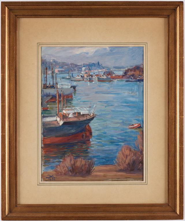 Prins Eugen, "Hamnbild" (Harbour scene).