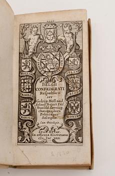 ELZEVIR, Belgii Confederati Respublica..., Leyden 1630.