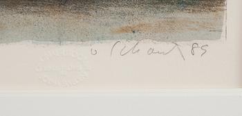 PHILIP VON SCHANTZ, färglitografi, signerad, daterad 89 och numrerad 28/110.