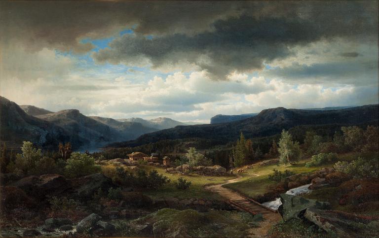 AXEL NORDGREN, Oil on canvas, signed and dated Df 1855?.