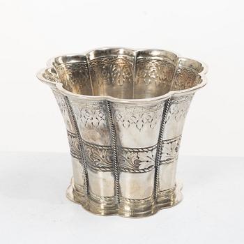 Beaker, so-called Margrete beaker, silver, JW Bohlin, Karlskrona, 1939.