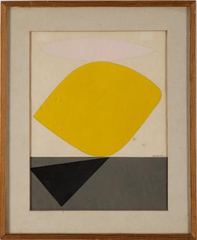 VICTOR VASARELY, pochoir, 1952, stamped signature.