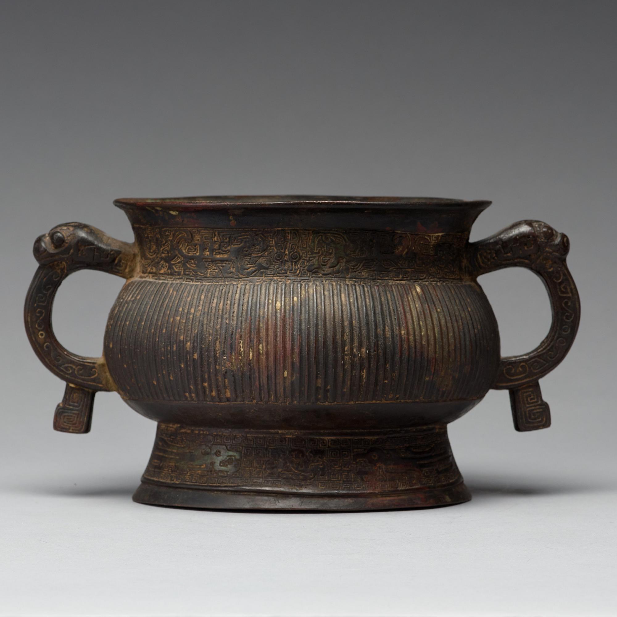 A bronze censer, Ming dynasty (1368-1644).