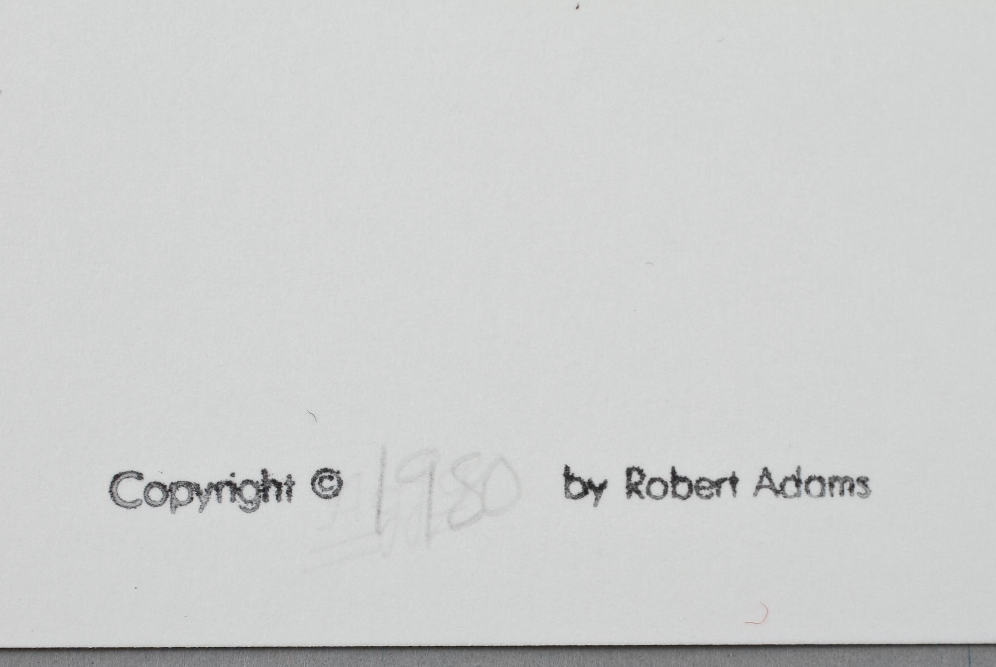 ROBERT ADAMS, fotografi, signerad á tergo.