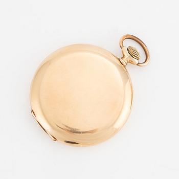 Pocket watch, Savonette, 14K gold, 52 mm.