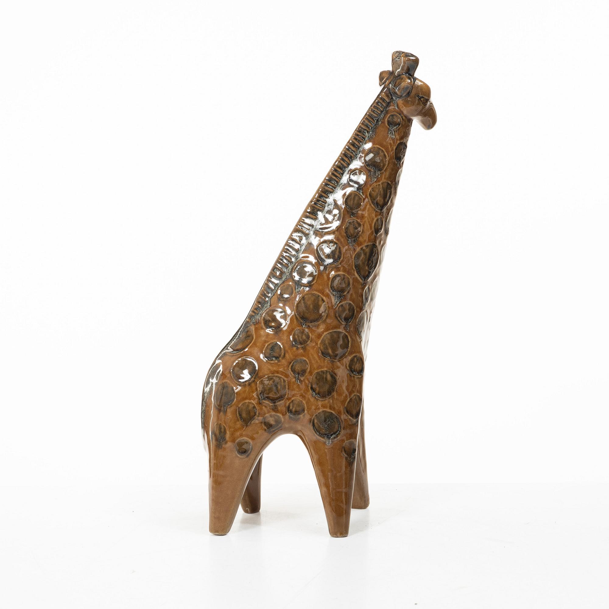 Lisa Larson, a 'Giraff' stoneware figurine, from the series 'Stora Zoo', Gustavsberg.