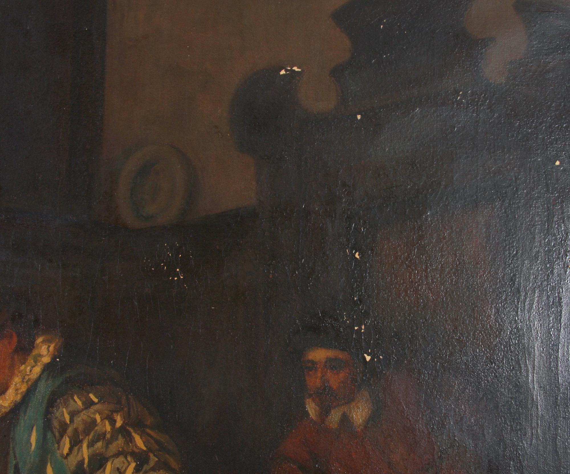 OKÄND KONSTNÄR, olja på duk, copy. Dillis 1881.