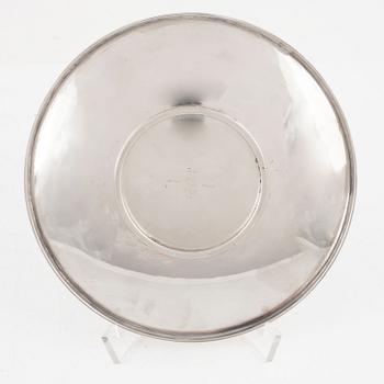 Søren Georg Jensen, a sterling silver dish, Georg Jensen, Denmark, after 1945.