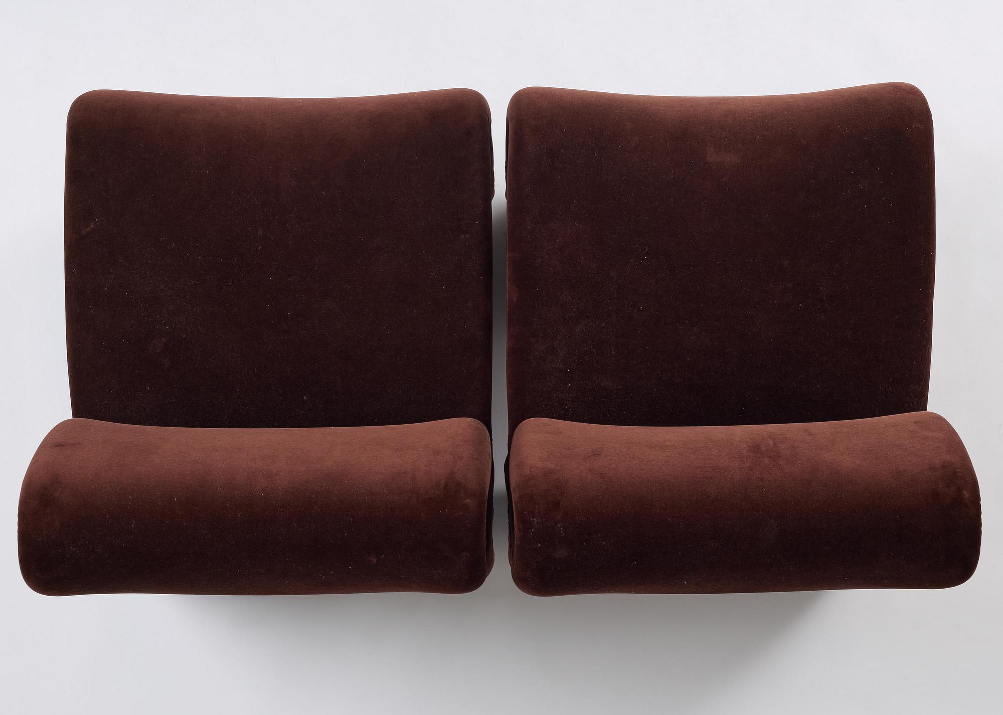 Jan Ekselius, a pair of “Etcetera” armchairs, Artilleriet Ateliers, Sweden, post 2018.