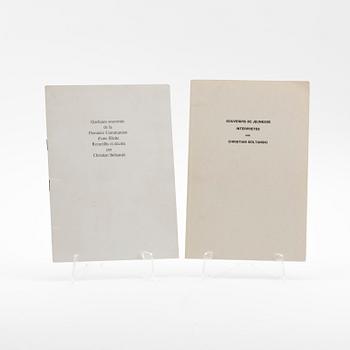 Christian Boltanski, 2 artist books, one signed and one dated 1974.