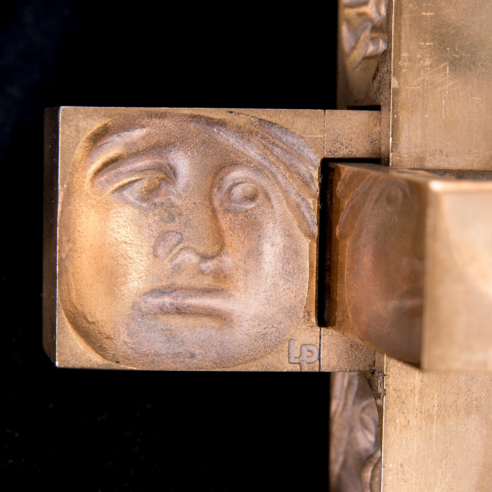 LAILA PULLINEN, medalj, brons, signerad LP och numrerad 18133, 1970-tal.