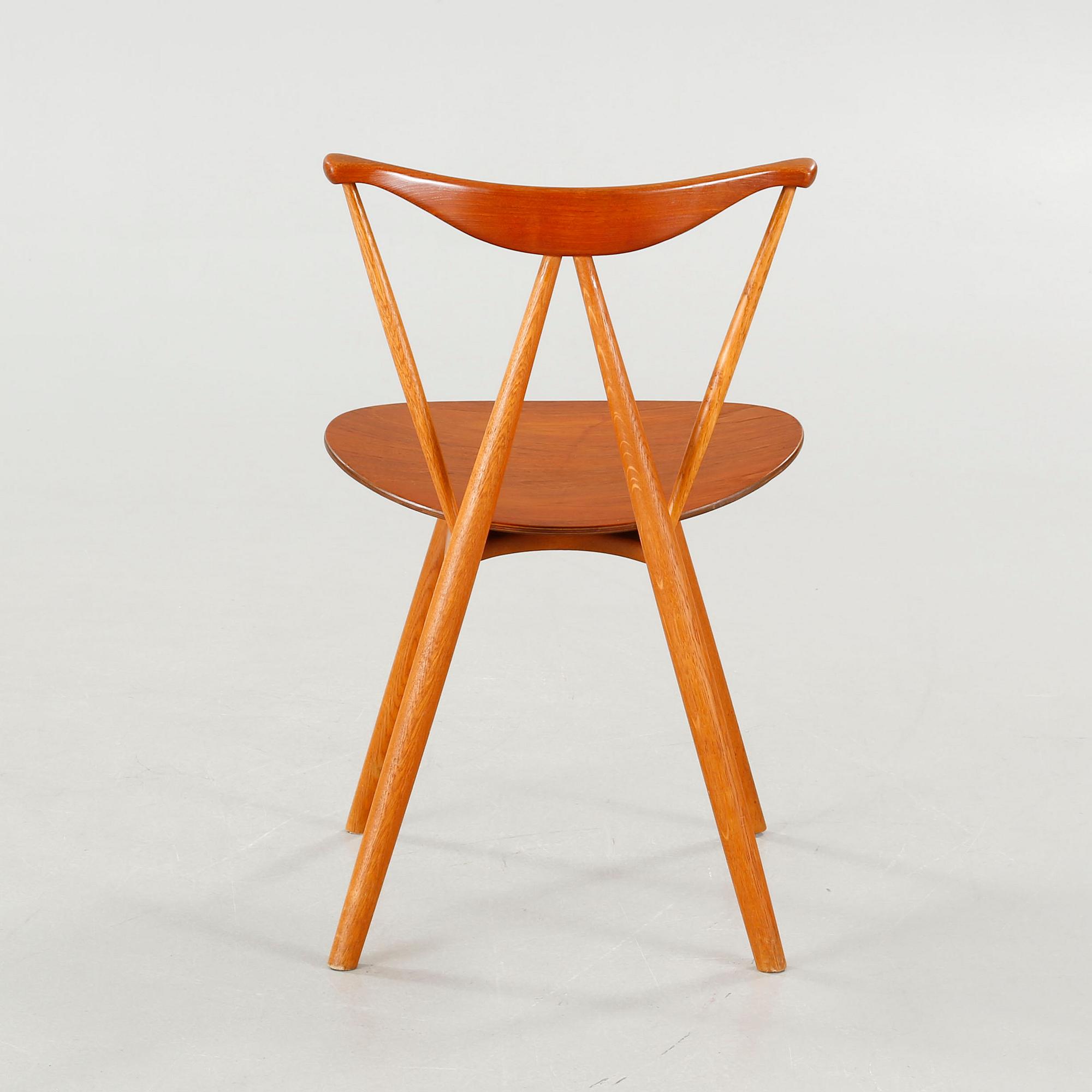 VILHELM WOHLERT, stol, "Piano chair", P. Jeppesen, Danmark, formgiven 1955.