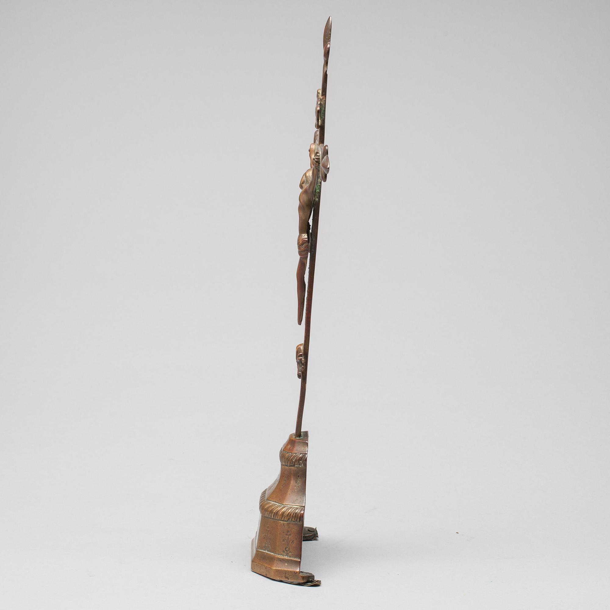 KRUCIFIX, koppar, 1700/1800-luku.