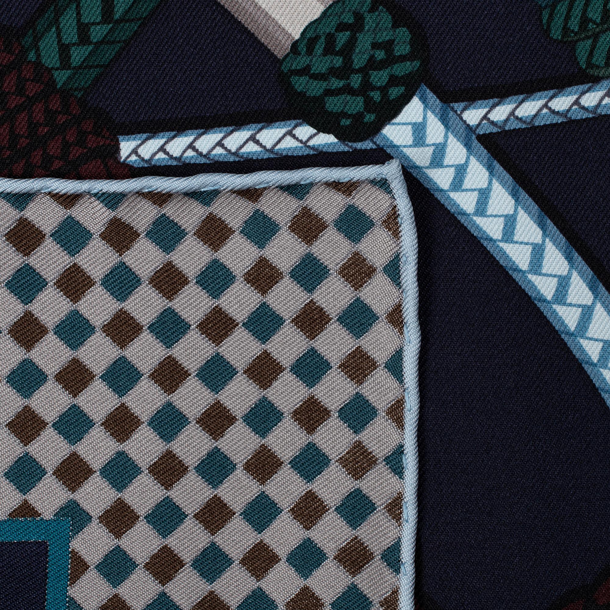 HERMÈS, scarf, 'Fouets et Badines'.