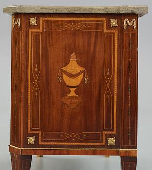 A Gustavian commode by N P Stenström (master in Stockholm 1781-1790), late 18th century, not signed.
