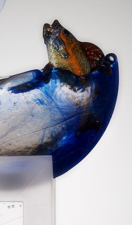 A unique Kjell Engman glass sculpture, Kosta Boda, Sweden 2002.