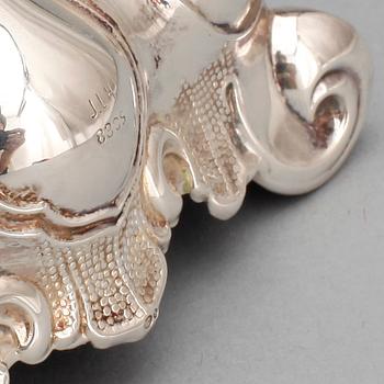 LJUSSTAKAR, ett par. Silver, barockstil, 1900-tal.