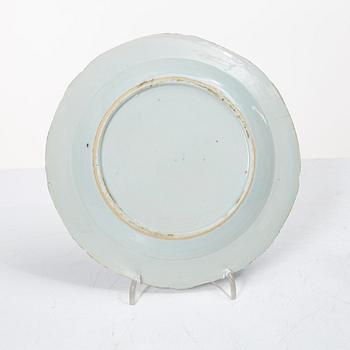Tallrikar, 16 st, porslin, Kina, Qianlong (1736-95).
