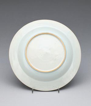 TALLRIK, porslin, Kina, Qingdynastin, Qianlong (1736-95).