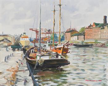 Pentti Veroma, View from Aura River.