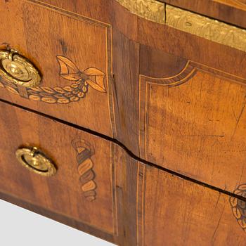 A Gustavian late 18th century commode attributed to J. Hultsten.