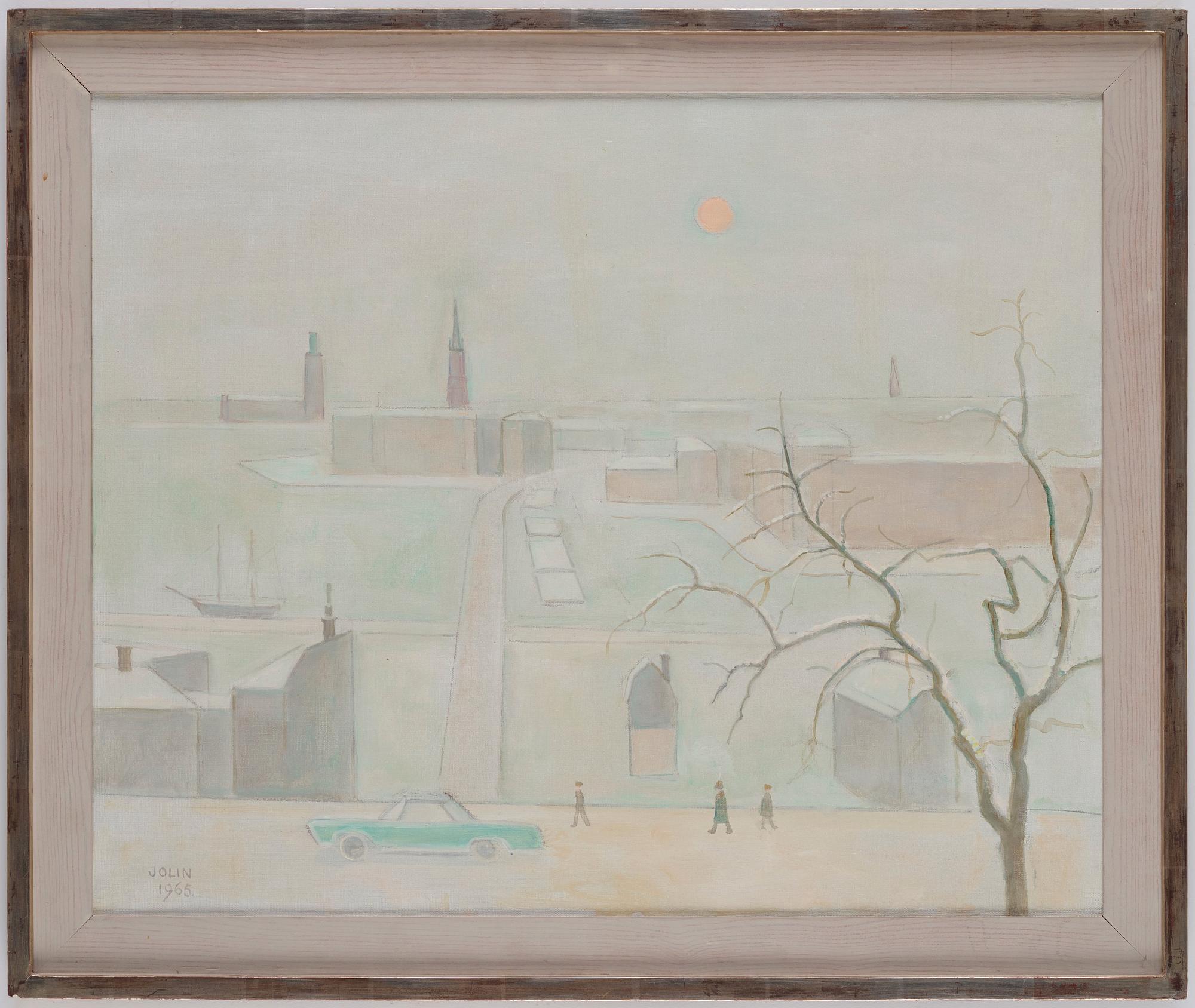 Einar Jolin, Winter scene from Stockholm.