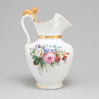 A circa 1900 porcelain pitcher, Bing & Grøndahl, Denmark.