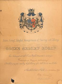 Court supplier letters 2 pcs for Helsingborgs Bryggeri Aktiebolag dated 1894 and 1896.