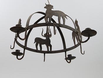 TAKKRONA, smide, 1800-tal. Höjd ca 35 cm.