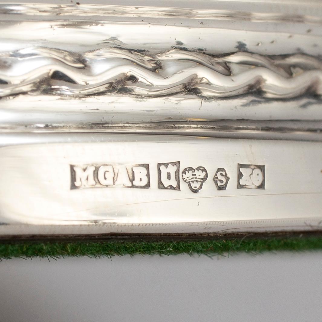 ERIC LÖFMAN, a pair of silver candle sticks, Uppsala 1972.