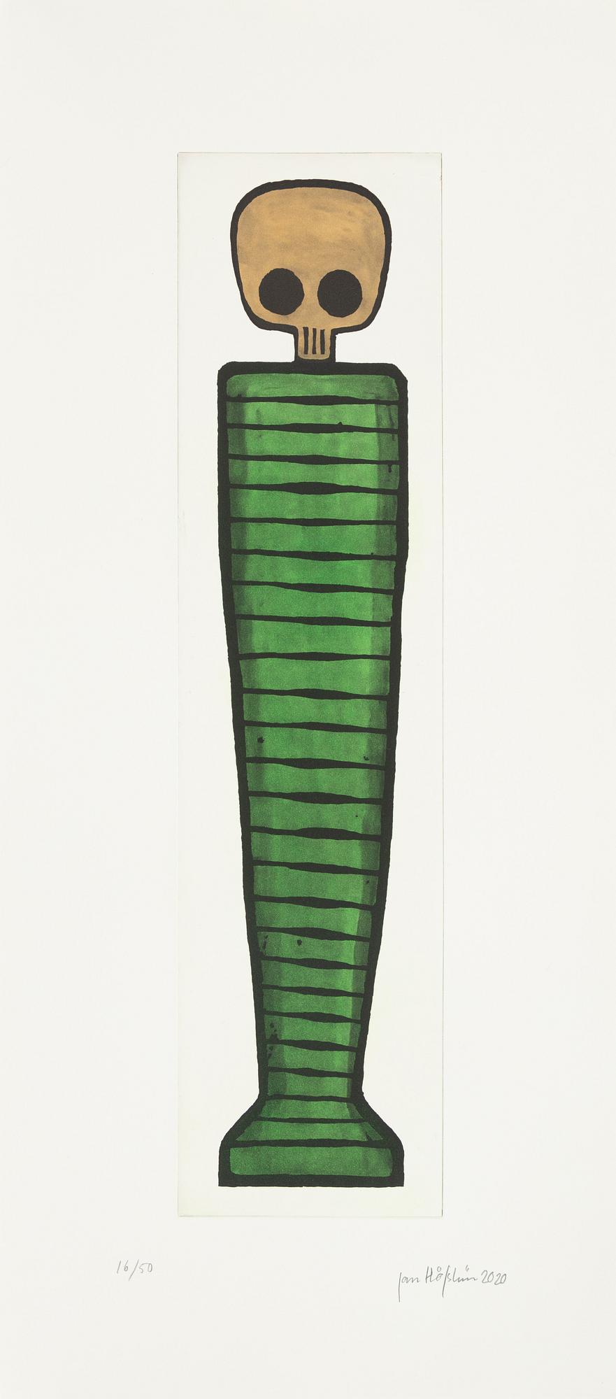 Jan Håfström, färgetsning, 2020, signerad 16/50.