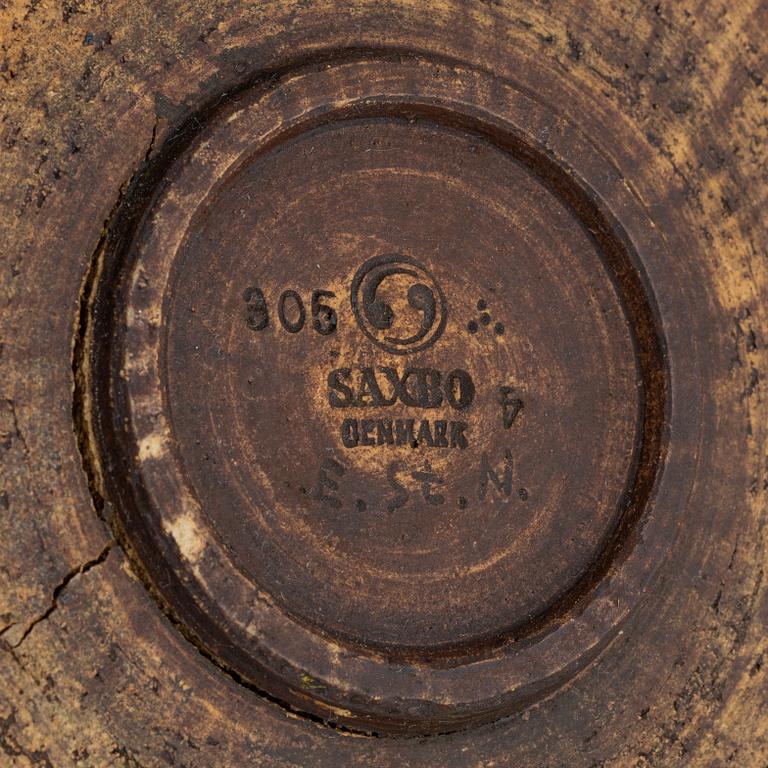 Eva Staehr-Nielsen, a stoneware bowl, Saxbo Stentøj, Denmark, mid 20th century.
