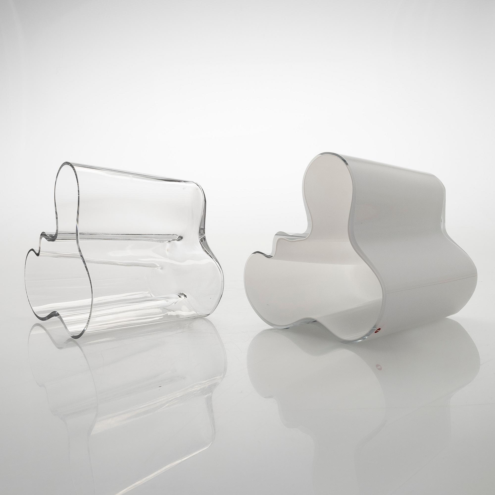 Alvar Aalto, maljakoita, 2kpl, malli 3030,  signeerattu Alvar Aalto.