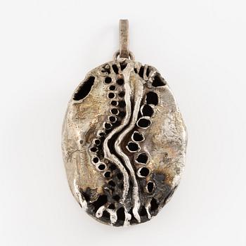 Lars Arby, a necklace and a pendant, sterling silver and silver, Gothenburg.