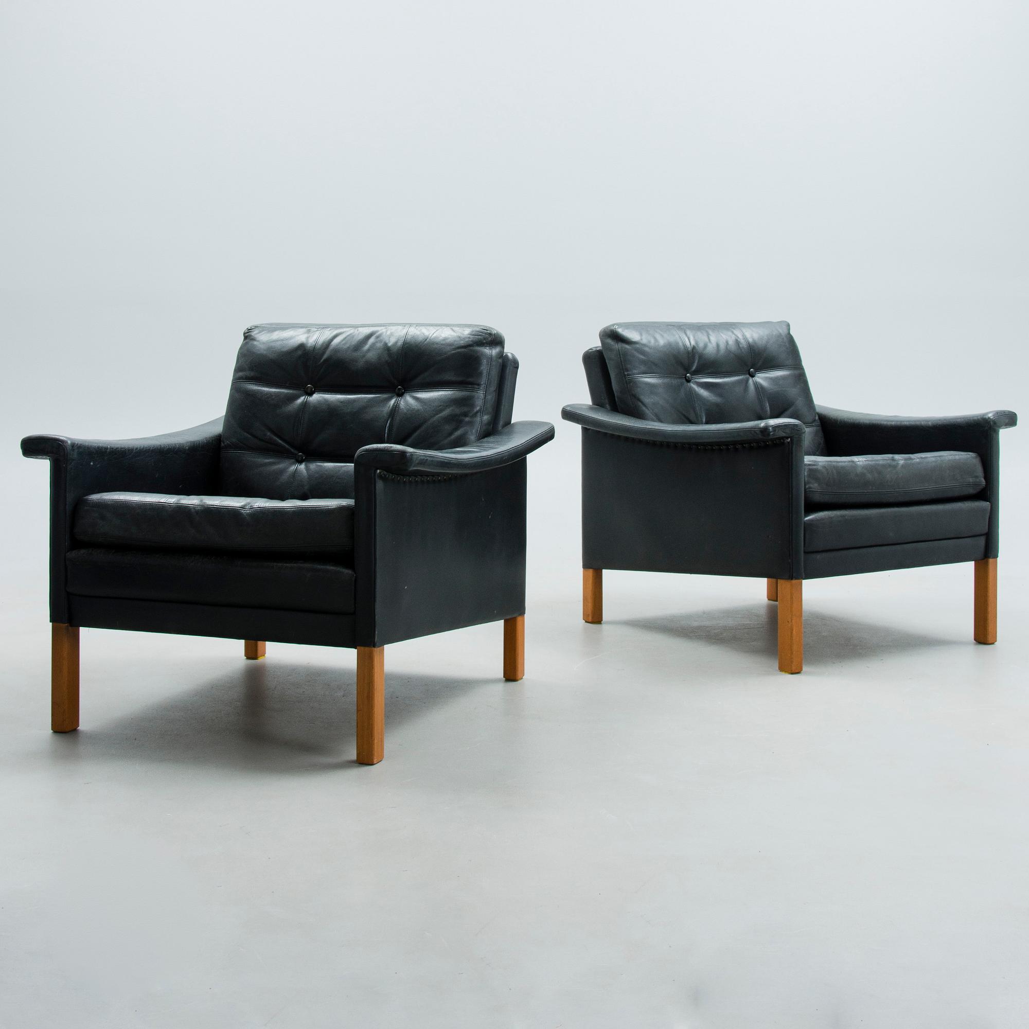 FÅTÖLJER, 2 st, 1960-70-tal.