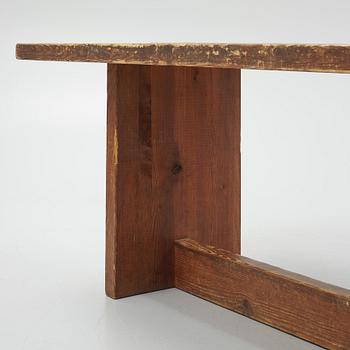 Axel Einar Hjorth, a stained pine 'Lovö' table, Nordiska Kompaniet, Sweden 1930s.