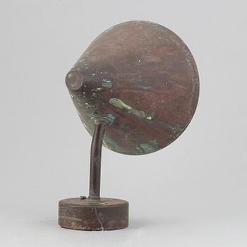 Hans-Agne Jakobsson, vägglampa, "Tratten", Markaryd, 1960-tal.