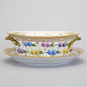 GALLERSKÅL med FAT. "Flora Danica", Kungl Dansk, 1900-tal.