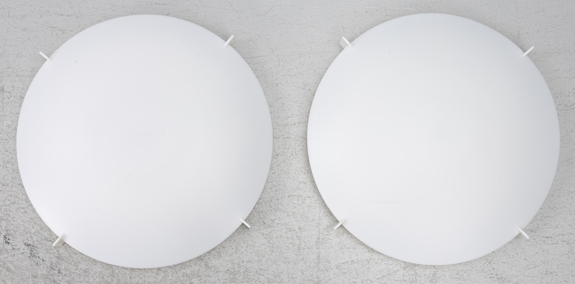 Uno & Östen Kristiansson, taklampor / plafonder, ett par, "Plafo", Luxus, modellen formgiven 1960.