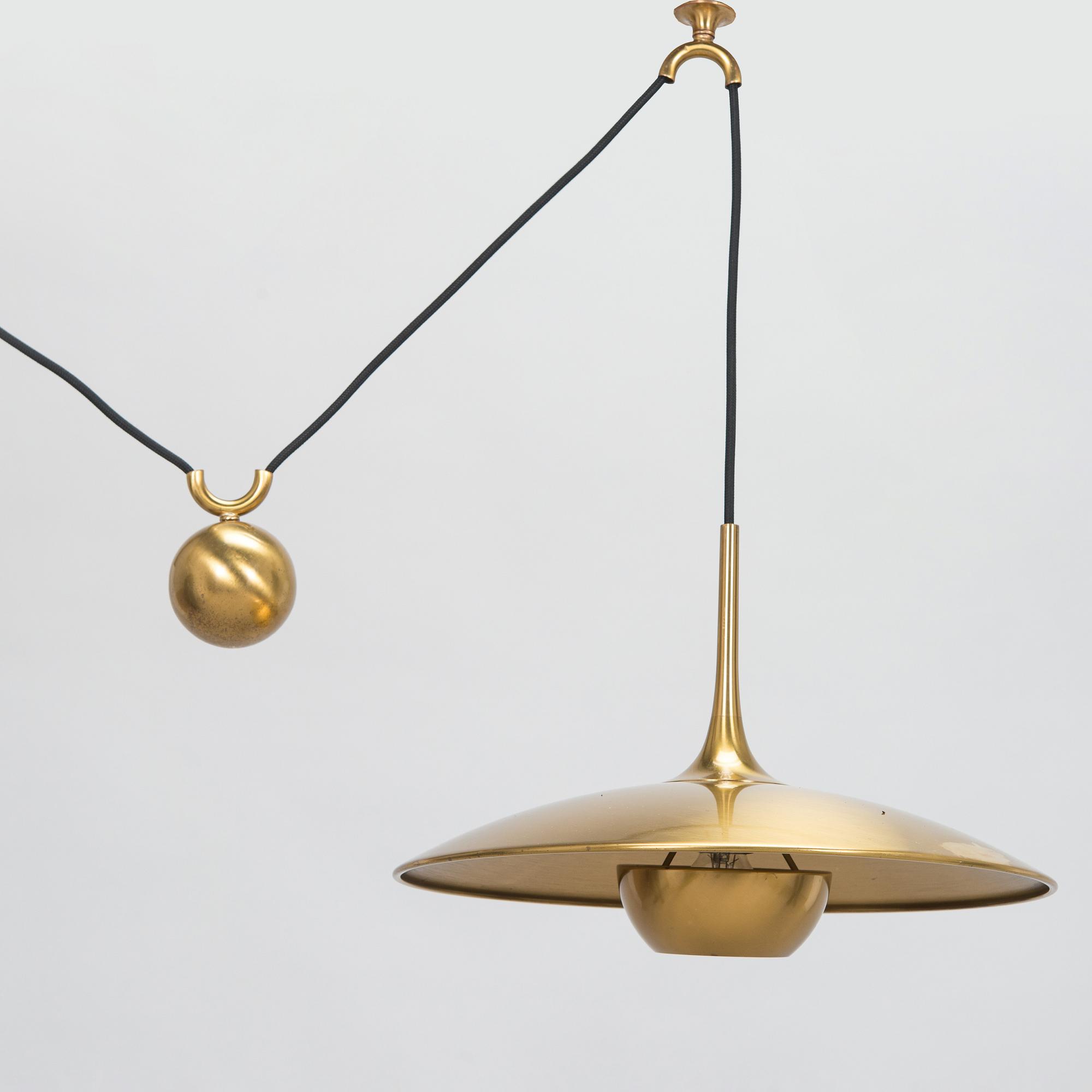 Florian Schulz, A 1970s ceiling light 'Onos 40', manufacturer Licht & Object, Germany.